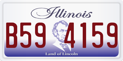 IL license plate B594159