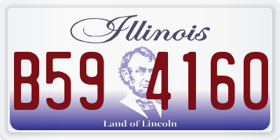 IL license plate B594160