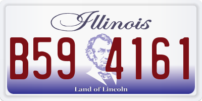 IL license plate B594161
