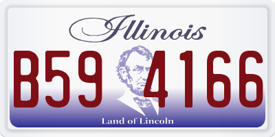 IL license plate B594166