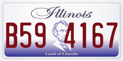 IL license plate B594167