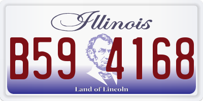 IL license plate B594168