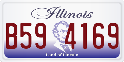IL license plate B594169