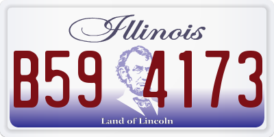 IL license plate B594173