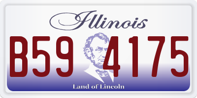 IL license plate B594175