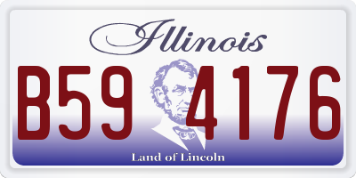 IL license plate B594176