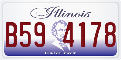 IL license plate B594178