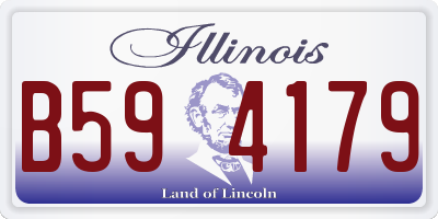 IL license plate B594179