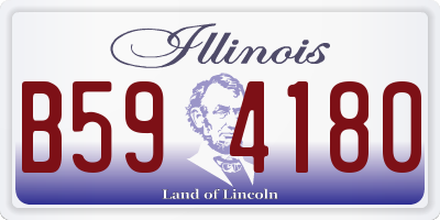 IL license plate B594180