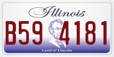 IL license plate B594181
