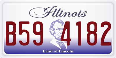 IL license plate B594182