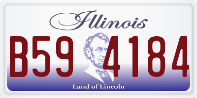 IL license plate B594184