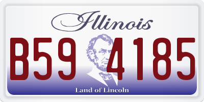 IL license plate B594185