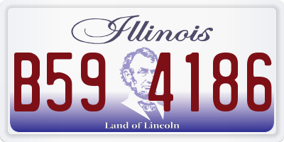 IL license plate B594186