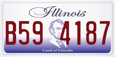 IL license plate B594187