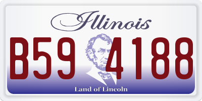 IL license plate B594188
