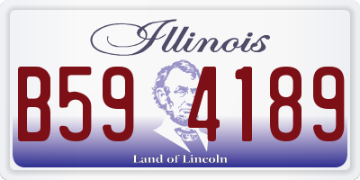 IL license plate B594189