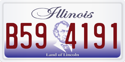 IL license plate B594191
