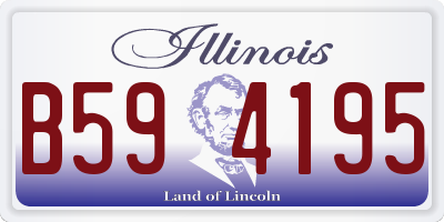 IL license plate B594195