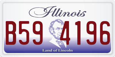 IL license plate B594196
