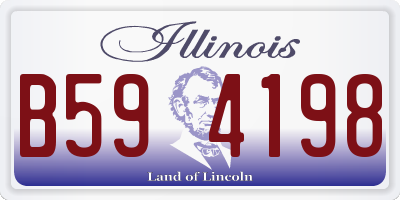 IL license plate B594198