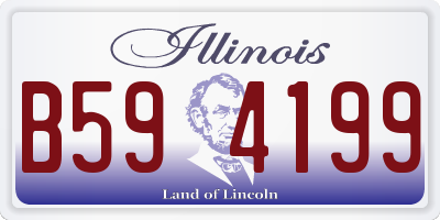 IL license plate B594199
