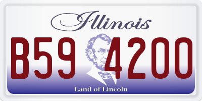 IL license plate B594200