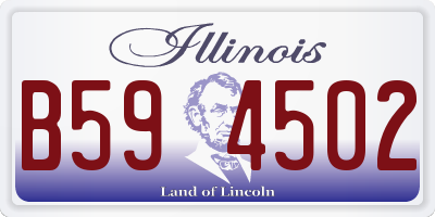 IL license plate B594502