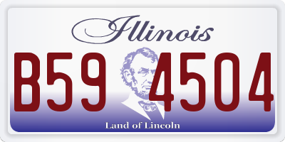 IL license plate B594504