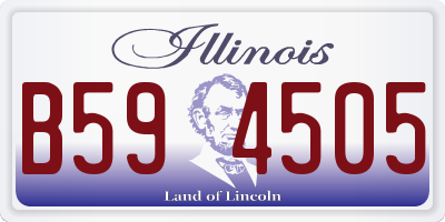 IL license plate B594505