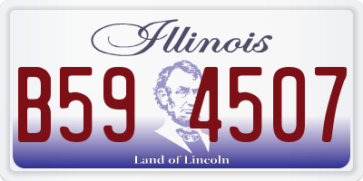 IL license plate B594507