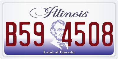IL license plate B594508