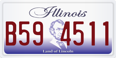 IL license plate B594511
