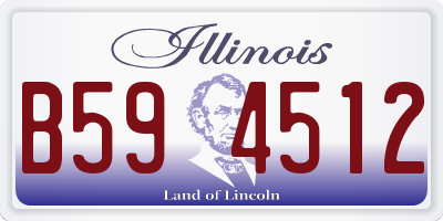 IL license plate B594512