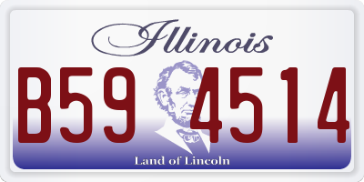 IL license plate B594514