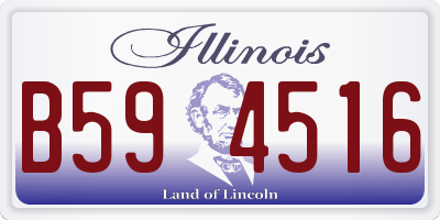IL license plate B594516