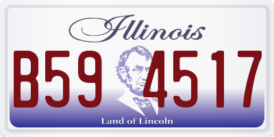 IL license plate B594517