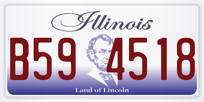 IL license plate B594518