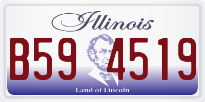 IL license plate B594519
