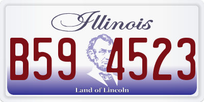IL license plate B594523