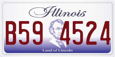 IL license plate B594524