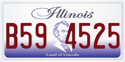 IL license plate B594525