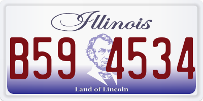 IL license plate B594534