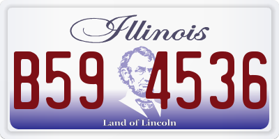 IL license plate B594536