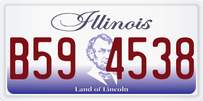 IL license plate B594538