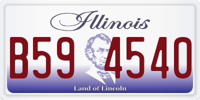IL license plate B594540