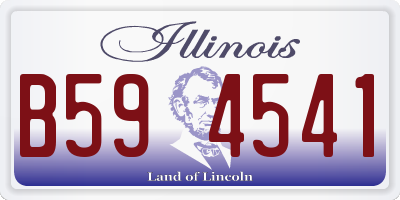 IL license plate B594541