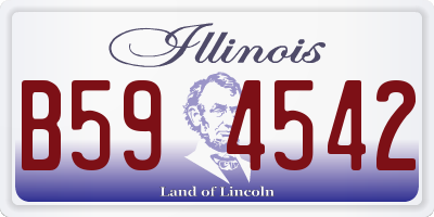 IL license plate B594542