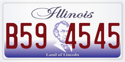 IL license plate B594545