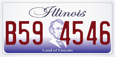 IL license plate B594546